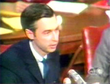 Mr. Rogers before Senator Hearing