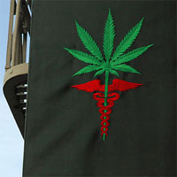 Medical Marijuana flag I saw in California