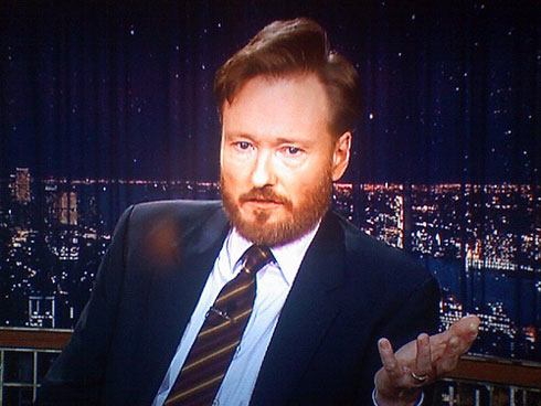 Conan sporting a beard