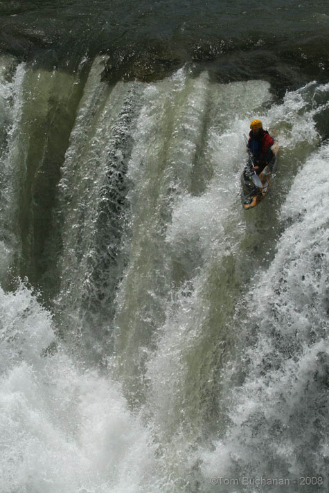 Kayaking Lundbreck Falls