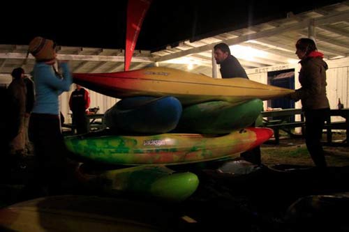 kayaking stacking competition