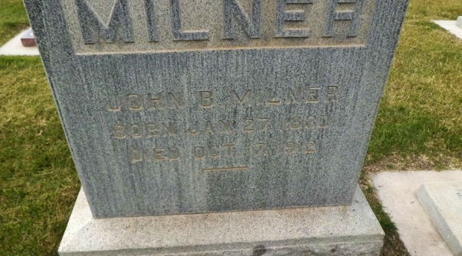 John Brewitt Milner's Grave