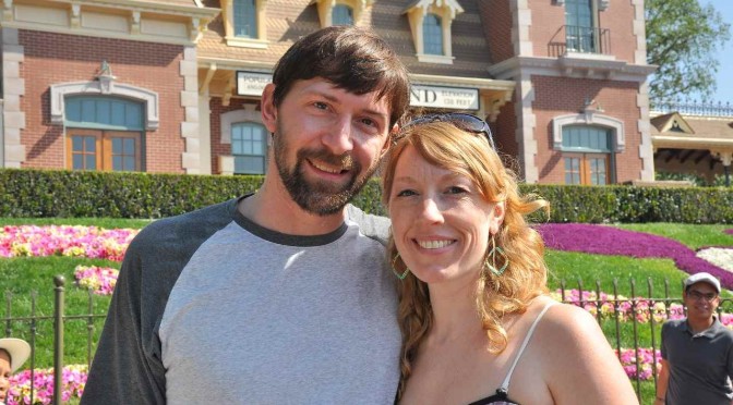 Jeff and Andrea in Disneyland