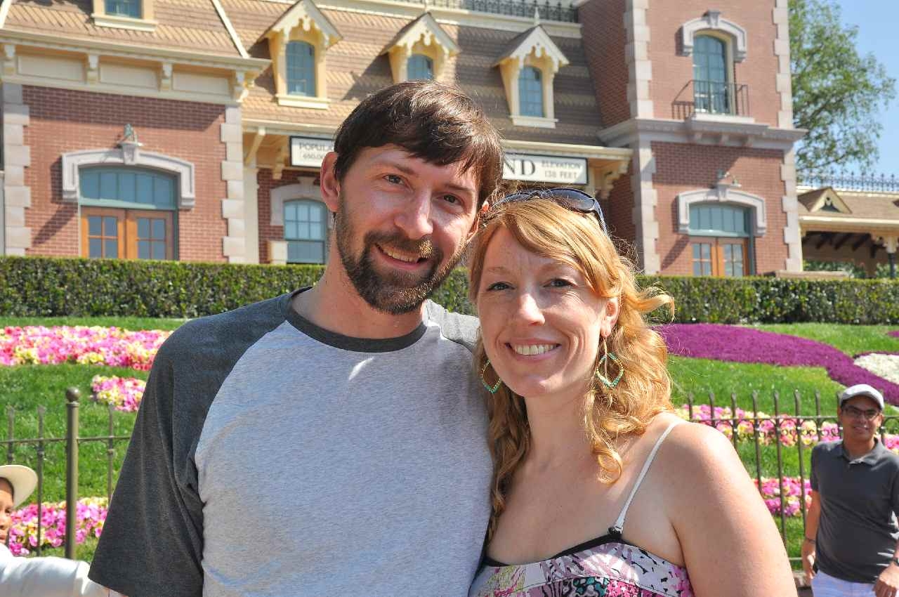 Jeff and Andrea in Disneyland