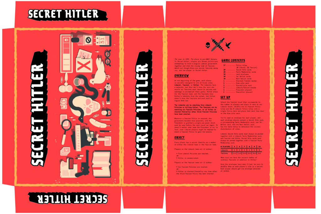 Premonition Forbyde fængsel Secret Hitler – Print and Play – jeffmilner.com