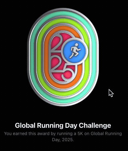 Global Run Day award